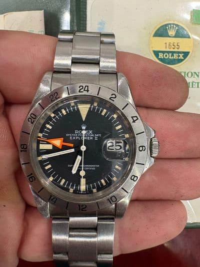 Rolex Rolex Explorer “Steve McQueen” Black dial Box and Papers 1655 Very Good — photo 17