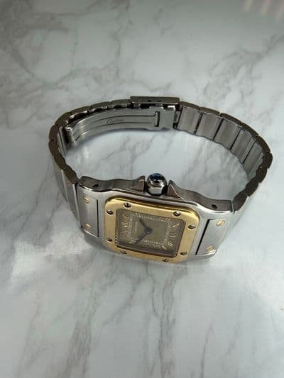 Cartier Cartier Santos Bronze dial Two-Tone Watch Only 1567 Preowned Quartz — photo 7