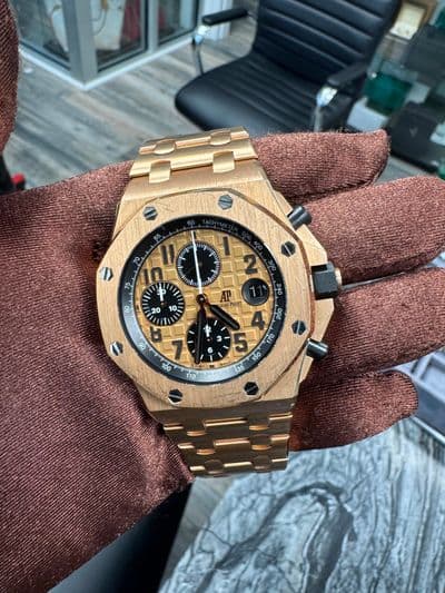 Audemars Piguet Audemars Piguet Royal Oak Brick Champagne dial Rose Gold Watch Only 26470OR Very Good Automatic — photo 1