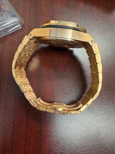 Audemars Piguet Audemars Piguet Royal Oak Brick Champagne dial Rose Gold Watch Only 26470OR Very Good Automatic — photo 6