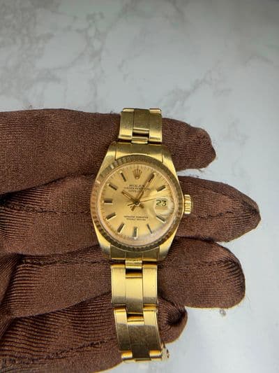 Rolex Rolex Dtejust Gold dial Yellow Gold Watch Only 6917 Preowned Automatic — photo 1