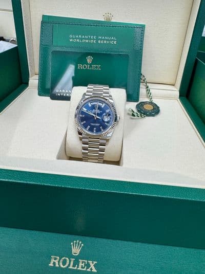 Rolex Rolex DD36 Blue Bagguete Dial Blue dial Box and Papers 128239 — photo 5