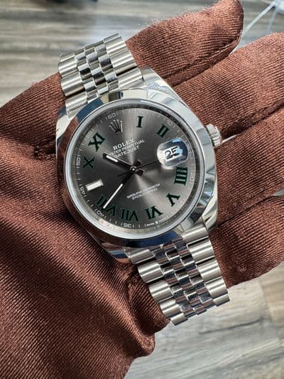 Rolex Rolex Dj41 jubilee wimbeldon  Silver dial Stainless Steel Watch Only 126300 Very Good Automatic — photo 12