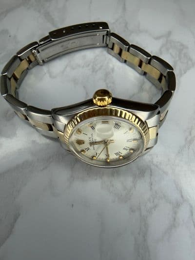Rolex Rolex Date White dial Two-Tone Watch Only 6917 Preowned Automatic — photo 6