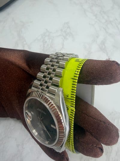 Rolex Rolex Dj41 jubilee wimbeldon  Silver dial Stainless Steel Watch Only 126300 Very Good Automatic — photo 11
