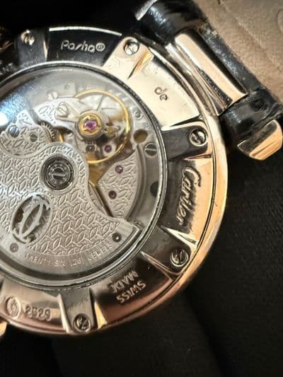 Cartier Cartier Pasha  Silver dial White Gold Watch Only 2529 Preowned Automatic — photo 5