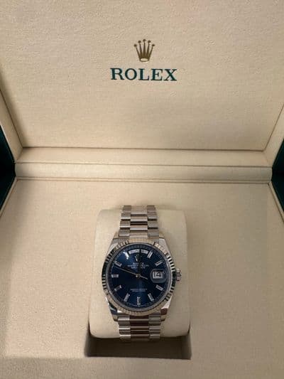 Rolex Rolex DD36 Blue Bagguete Dial Blue dial Box and Papers 128239 — photo 1