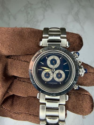 Cartier Cartier Pasha Blue dial Stainless Steel Watch Only 1352 — photo 1