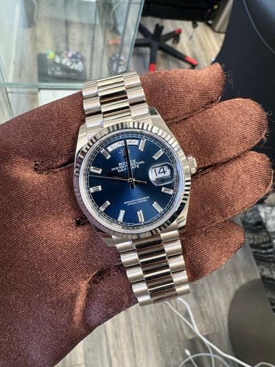 Rolex Rolex DD36 Blue Bagguete Dial Blue dial Box and Papers 128239 — photo 3
