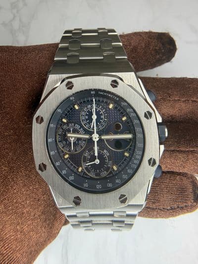 Audemars Piguet Audemars Piguet Royal Oak Offshore Beast Perpetual calendar Blue dial Stainless Steel Booklets 25854ST.OO.1150.ST.01 Excellent Automatic — photo 1