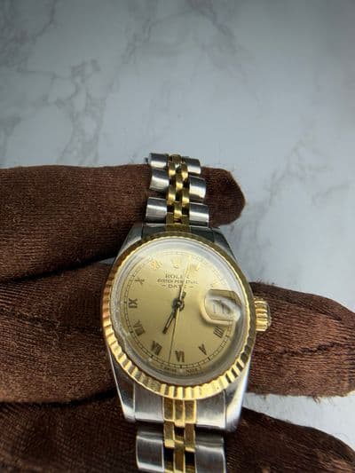 Rolex Rolex Datejust Gold dial Two-Tone Watch Only 69173 Preowned Automatic — photo 2