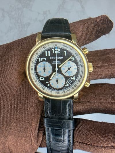 Chopard Chopard Mille Miglia Gray blue “Sport Argentina” limited edition dial Yellow Gold Watch Only 1251 Preowned Automatic — photo 1