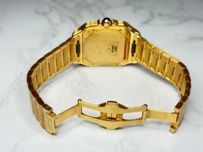 Cartier Cartier Santos yellow gold White dial Box and Papers WGSA0029 Very Good — photo 12