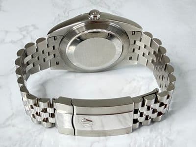 Rolex Rolex Dj41 jubilee wimbeldon  Silver dial Stainless Steel Watch Only 126300 Very Good Automatic — photo 7