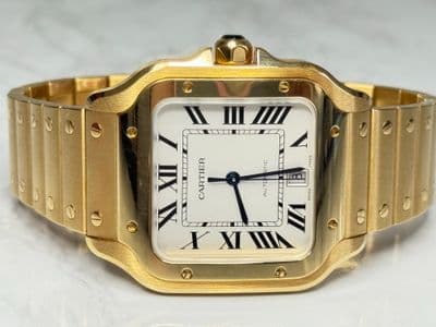 Cartier Cartier Santos yellow gold White dial Box and Papers WGSA0029 Very Good — photo 6