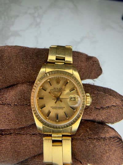 Rolex Rolex Dtejust Gold dial Yellow Gold Watch Only 6917 Preowned Automatic — photo 2