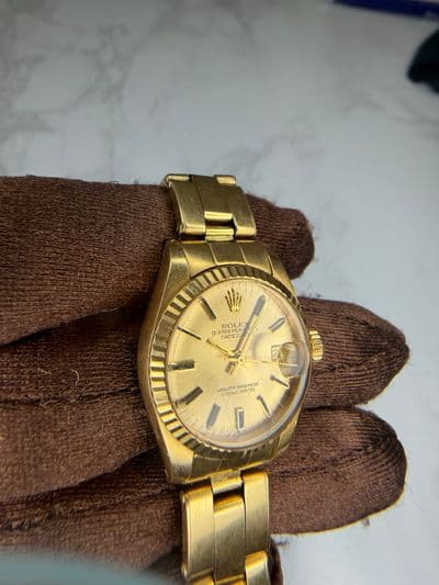 Rolex Rolex Dtejust Gold dial Yellow Gold Watch Only 6917 Preowned Automatic — photo 4