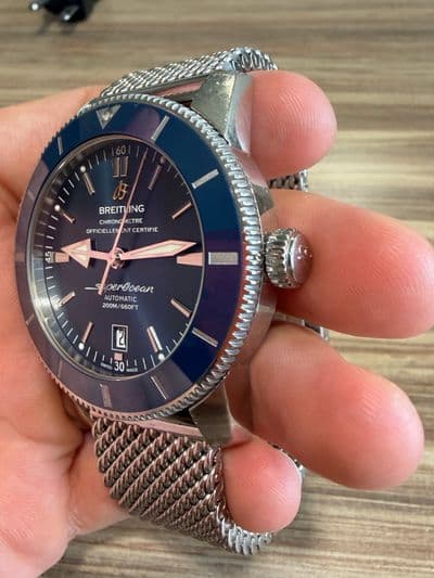 Breitling Breitling Superocean Heritage II Blue dial Stainless Steel Box and Papers AB2020 Good Automatic — photo 5