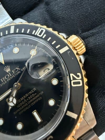 Rolex Rolex Submariner Black dial Two-Tone Watch Only 16613 Fair Automatic — photo 10