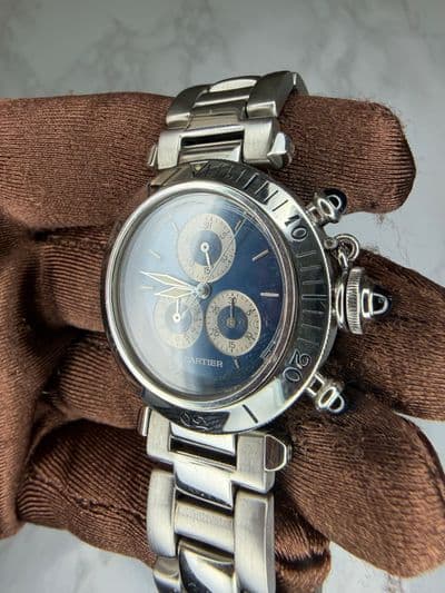 Cartier Cartier Pasha Blue dial Stainless Steel Watch Only 1352 — photo 3