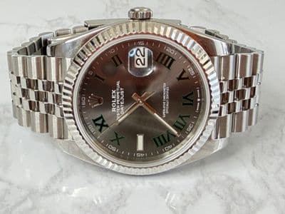 Rolex Rolex Dj41 jubilee wimbeldon  Silver dial Stainless Steel Watch Only 126300 Very Good Automatic — photo 5