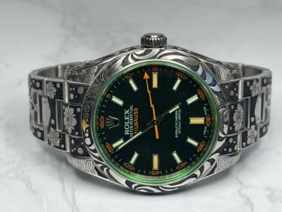 Rolex Rolex Milgauss customized with card/hangtag 116400GV Very Good — photo 1