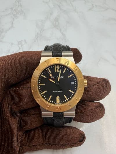 Bulgari Bulgari Diagono Black dial Watch Only LC35SG Preowned Automatic — photo 1