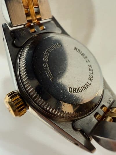 Rolex Rolex Oyster Perpetual  Champagne dial Two-Tone Watch Only 67193 Good Automatic — photo 5