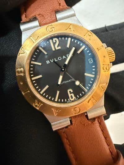 Bulgari Bulgari Bvlgari Black dial Two-Tone Watch Head LCV 29 SG Good Automatic — photo 1