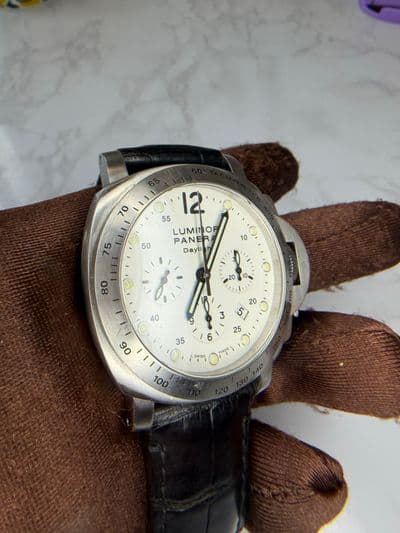 Panerai Panerai Luminor Daylight Chrono White dial Watch Only PAM00251 — photo 3