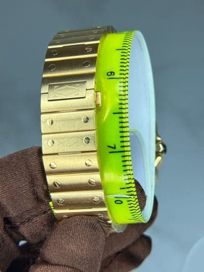 Cartier Cartier Santos yellow gold White dial Box and Papers WGSA0029 Very Good — photo 15