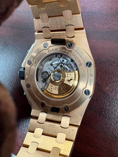 Audemars Piguet Audemars Piguet Royal Oak Brick Champagne dial Rose Gold Watch Only 26470OR Very Good Automatic — photo 9
