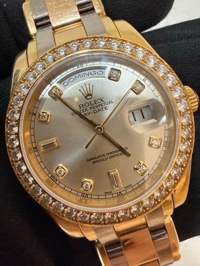 Rolex Rolex Masterpiece Tridor Spanish Day Wheel Silver dial Two-Tone Watch Only 18948 Good Automatic — photo 1