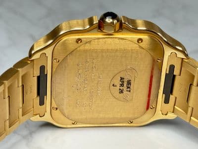 Cartier Cartier Santos yellow gold White dial Box and Papers WGSA0029 Very Good — photo 10