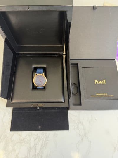 Piaget Piaget Altiplano Blue dial Rose Gold Box Only     P10724 Preowned Automatic — photo 1