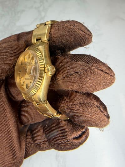 Rolex Rolex Dtejust Gold dial Yellow Gold Watch Only 6917 Preowned Automatic — photo 7
