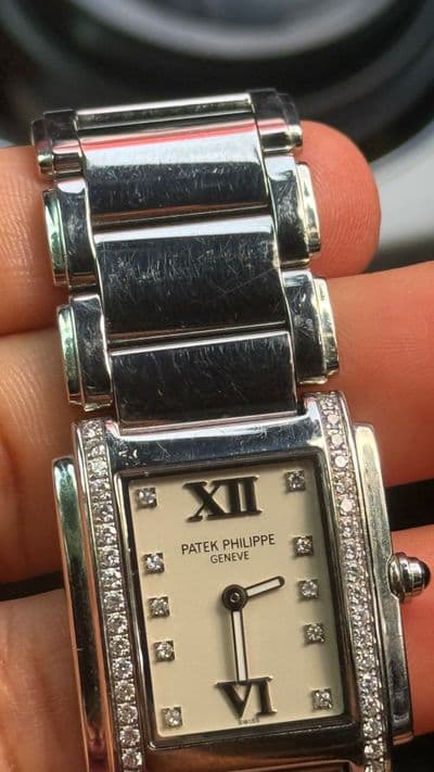 Patek Philippe Patek Philippe Twenty 4 Beige dial Stainless Steel Box Only 4910/10 30x25mm Good Quartz — photo 9