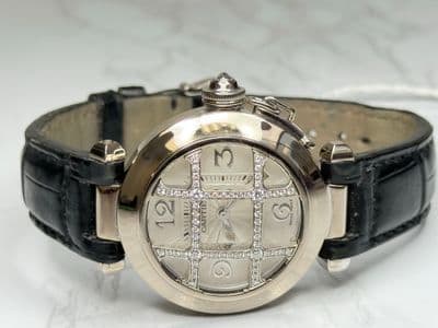 Cartier Cartier Pasha  Silver dial White Gold Watch Only 2529 Preowned Automatic — photo 11