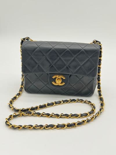 Chanel Chanel Mini vintage lambskin flap bag 24kt hardware — photo 13