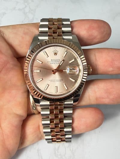 Rolex Rolex Datejust  Sundust dial Two-Tone Papers/Cards 126331 Very Good Automatic — photo 11