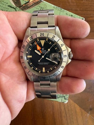 Rolex Rolex Explorer “Steve McQueen” Black dial Box and Papers 1655 Very Good — photo 4