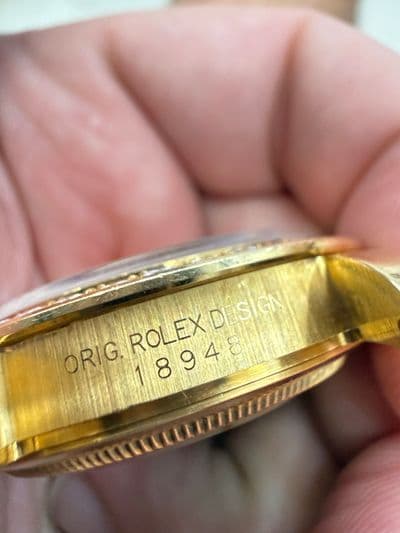 Rolex Rolex Masterpiece Tridor Spanish Day Wheel Silver dial Two-Tone Watch Only 18948 Good Automatic — photo 12