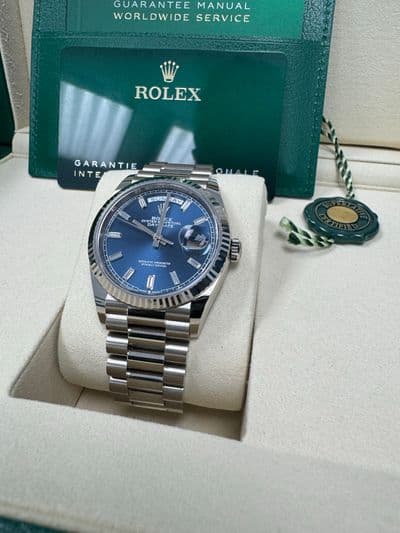 Rolex Rolex DD36 Blue Bagguete Dial Blue dial Box and Papers 128239 — photo 4