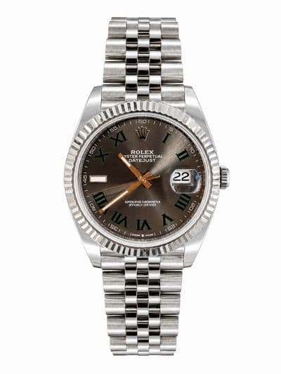 Rolex Rolex Dj41 jubilee wimbeldon  Silver dial Stainless Steel Watch Only 126300 Very Good Automatic — photo 1