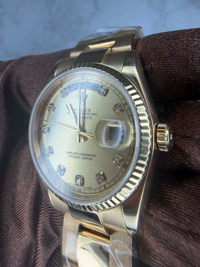 Rolex Rolex Day-Date Gold dial Yellow Gold Watch Only 118208 Preowned Automatic — photo 3