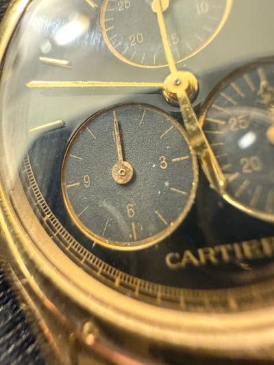 Cartier Cartier Cougar Black dial Yellow Gold Watch Only 11621 33mm Preowned Quartz — photo 8
