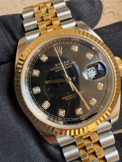Rolex Rolex Datejust Black dial Two-Tone Watch Only 126333 Fair Automatic — photo 11