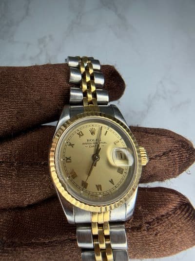 Rolex Rolex Datejust Gold dial Two-Tone Watch Only 69173 Preowned Automatic — photo 4