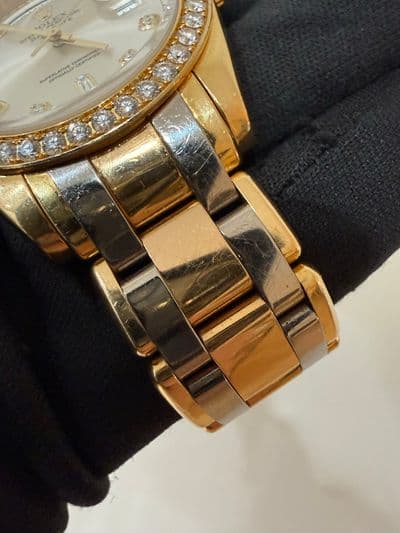 Rolex Rolex Masterpiece Tridor Spanish Day Wheel Silver dial Two-Tone Watch Only 18948 Good Automatic — photo 2