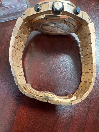 Audemars Piguet Audemars Piguet Royal Oak Brick Champagne dial Rose Gold Watch Only 26470OR Very Good Automatic — photo 5